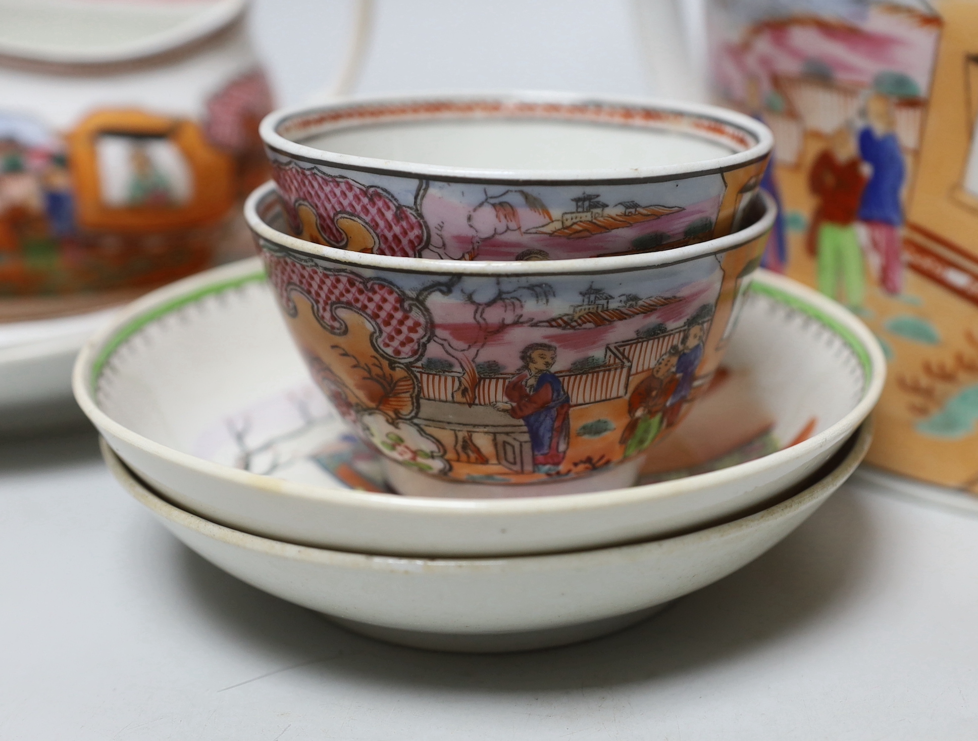 A group of Newhall type Peking pattern wares, c.1800